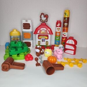 Leapfrog LeapBuilders Food‎ Fun Family Farm Block Toy Music Learning Animals